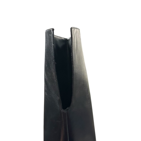 Schutz Mikki Leather Over The Knee Block Up Black Leather Boots Size 7 - Picture 9 of 14